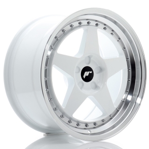 JR Wheels JR6 18x9,5 ET20-40 5H BLANK Branco w/ Aba Maquinada