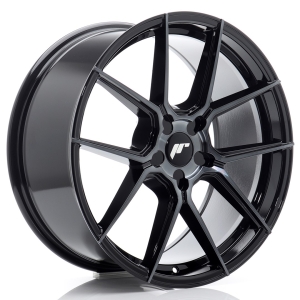 JR Wheels JR30 19x8 ET20-40 5H BLANK Preto Machined w/ Tinted Face