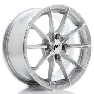 JR Wheels JR37 15x7 ET38 4x100 Cinzento Face Maquinada