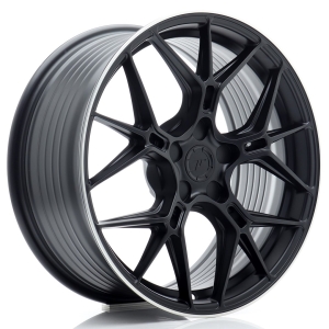 JR Wheels JR51 18x8 ET20-45 5H BLANK Satin Preto w/ Aba Maquinada