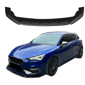Lip Frontal Seat Leon MK4 2020- FR Plástico Preto Brilhante