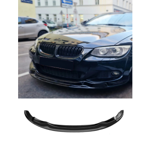 Lip frontal bmw e92 e93 lci pack m plastico Look CSL preto brilhante