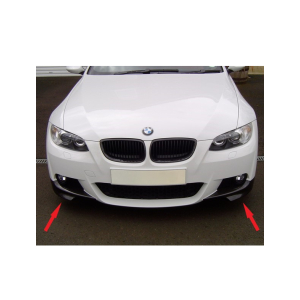Spliters frontias bmw e92 E93 pre lci ( 2006-2009 )plastico preto brilhante