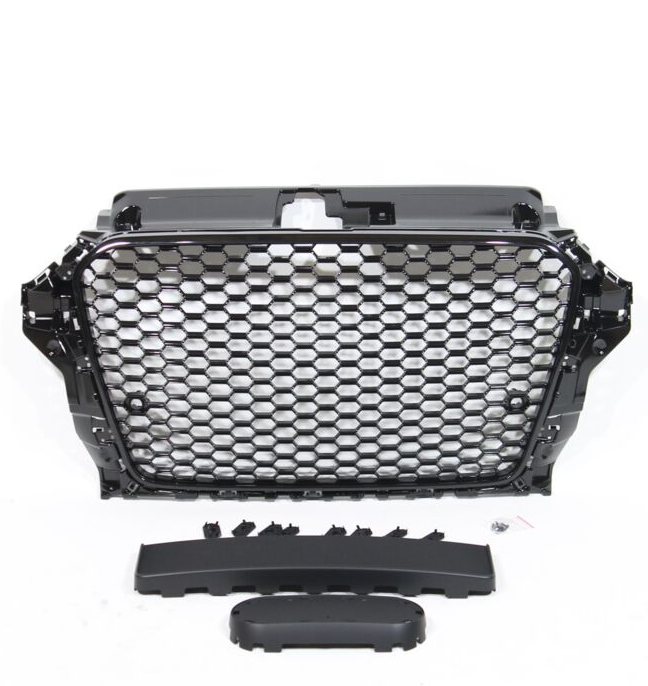 Grelha RS3 Audi A3 8V 14-16 Preto Brilhante