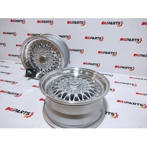 Jantes Forzza Malm 7x15 4x100 4x108 ET25 74,1 cinza e polido