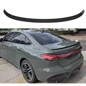 Aileron Traseiro Audi A5 B10 2024-  Look S5 Plástico Preto Brilhante