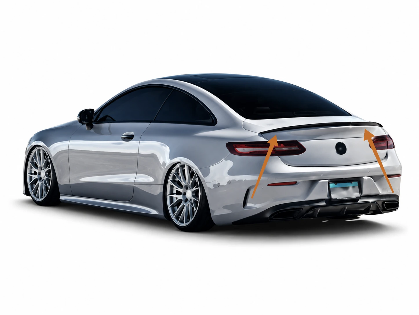 Aileron / spoiler traseiro mercedes classe E coupe c238 16-23 preto brilho - Image 2