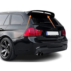 Aileron traseiro bmw série 3 carinha e91 05-12 plastico preto brilhante