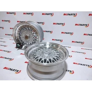Jantes Forzza Malm 8x15 4x100/108 ET25 74,1 cinza e polido
