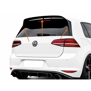 Aileron traseiro Golf 7 com abas laterais versão Standard look club sport
