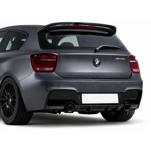 Difusor traseiro Bmw serie 1 F20 F21 pré-LCI M-performance 0-0 preto brilhante 2011-2014