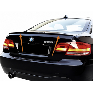 Aileron traseiro bmw e92 look m3 06-13 preto brilhante