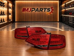 FAROLINS TRASEIROS LED AUDI A4 B8 07-11 VERMELHO ESCURECIDO